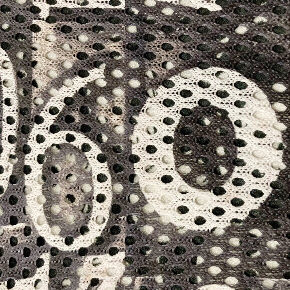 VIA VITALE Vintage white grey black number print long cardigan ~ MEDIUM LARGE XL - Picture 5 of 13